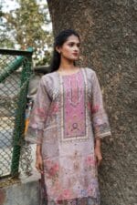 Blush Peach Floral Damask Co-ord Set