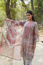 Blush Peach Floral Damask Co-ord Set - Image 4